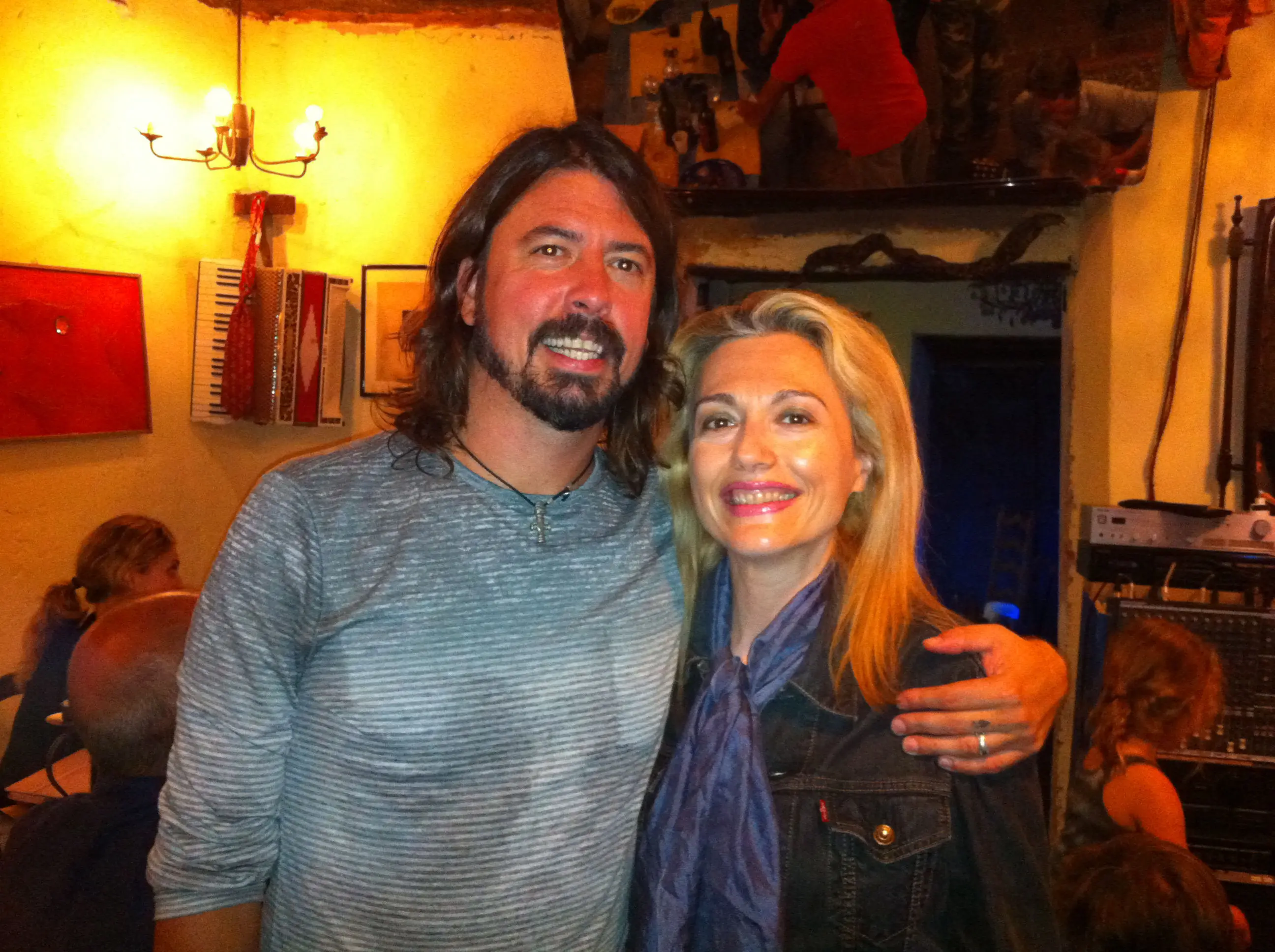 con Dave Grohl  Foo FIgthers-Nirvana